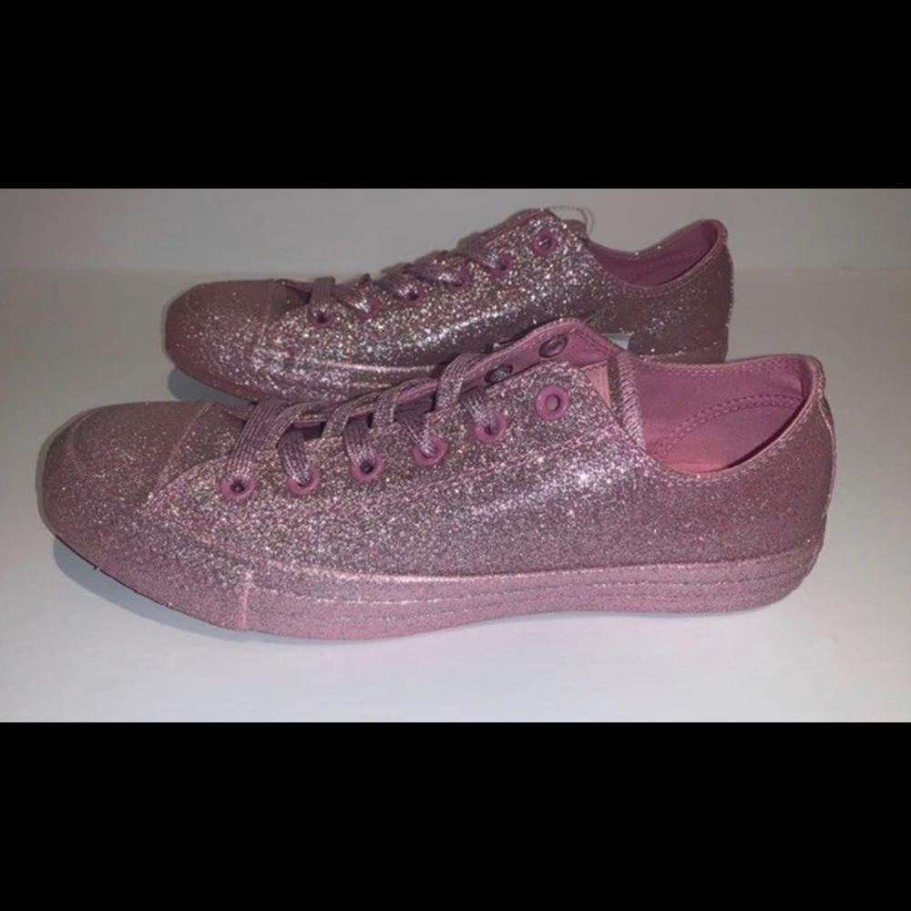 Pink glitter Converse